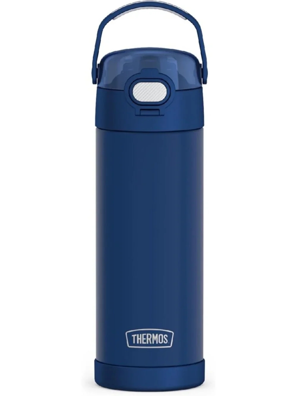 Insulated Stainless Steel Water Bottle 16oz with Wide Spout Lid - Navy Blue